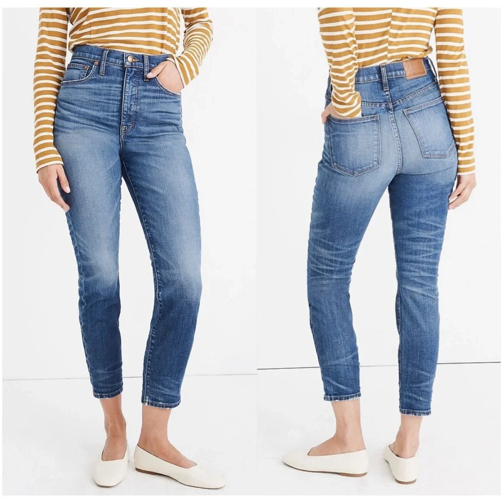 Madewell x Rivet & Thread Perfect Vintage Crop Jeans in Clarkdale Wash‎